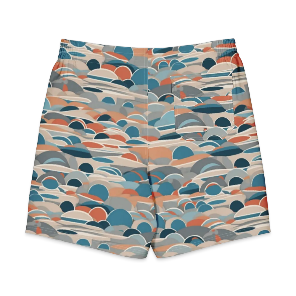 Coastal Circuit on Men's Board Shorts — Back