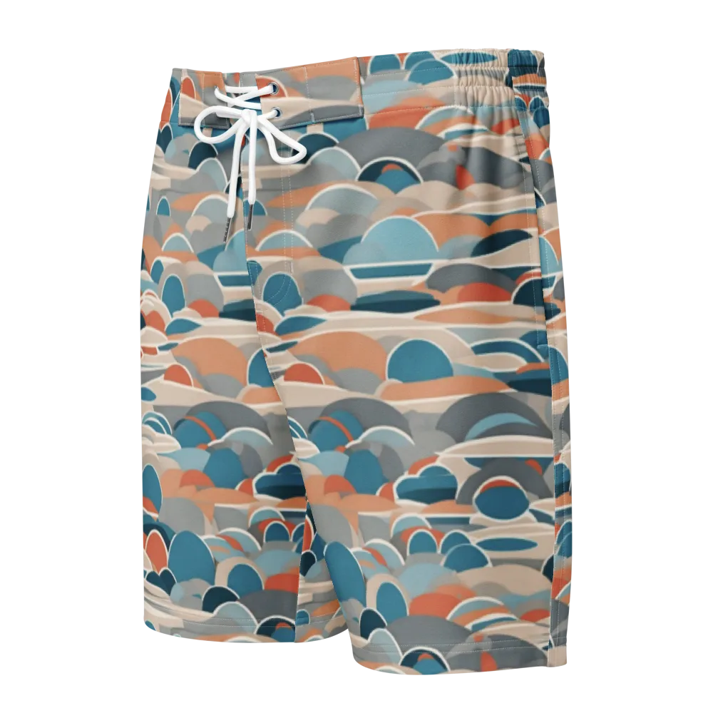 Coastal Circuit on Men's Board Shorts — Front