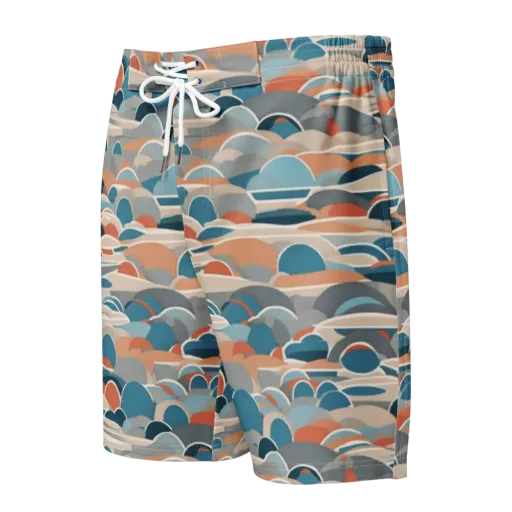 Coastal Circuit on a Men's Board Shorts