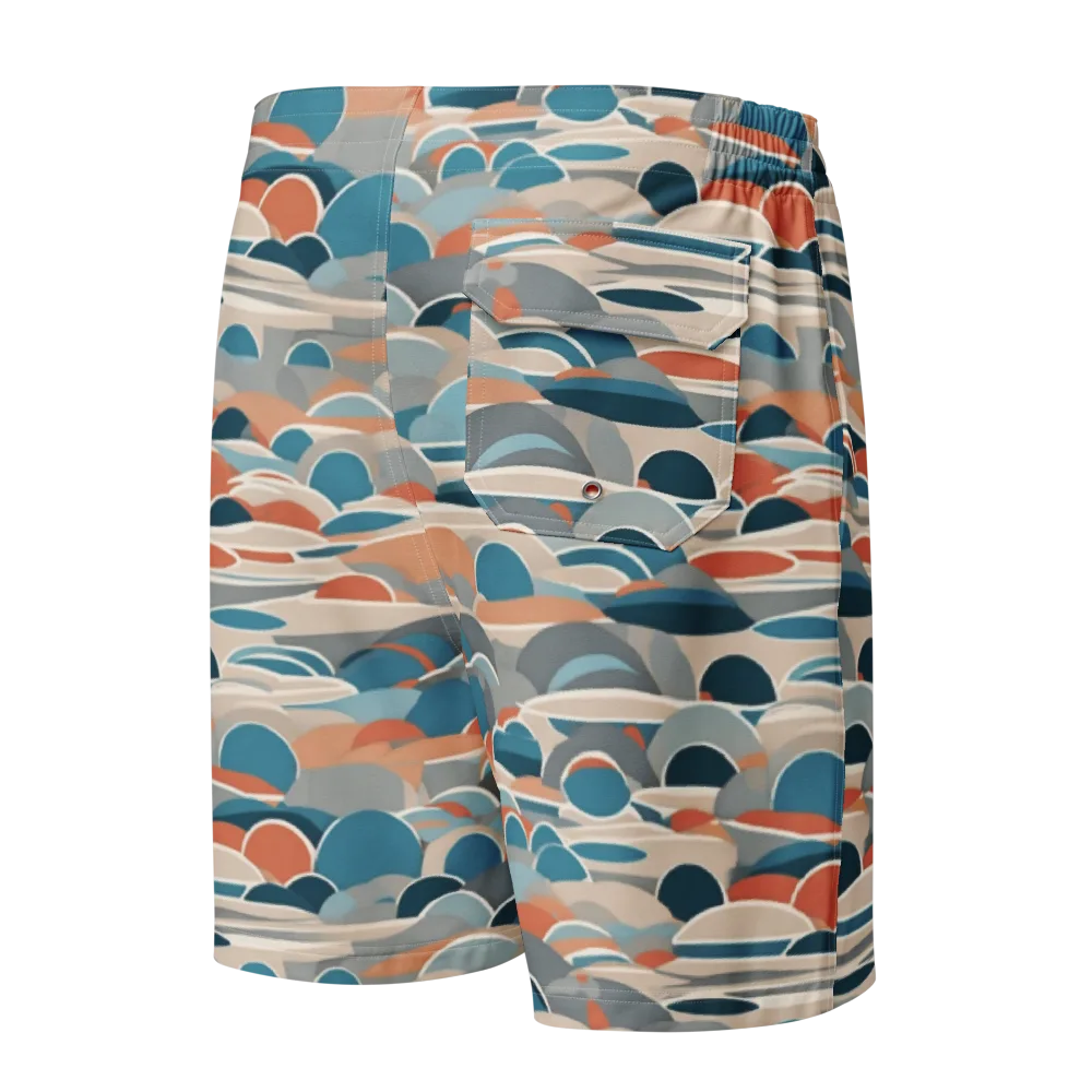 Coastal Circuit on Men's Board Shorts — Back