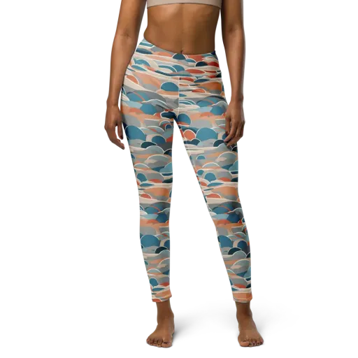 Coastal Circuit on a Yoga Leggings