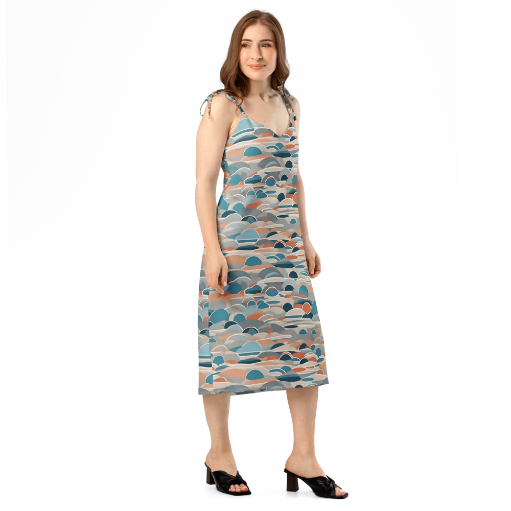 Coastal Circuit on Slip Dress — Right Front