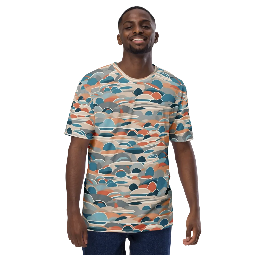 Coastal Circuit on Men's Crew Neck T-Shirt — Front