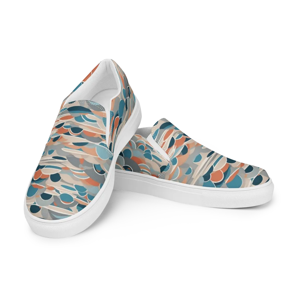 Coastal Circuit on Men's Slip-On Canvas Shoes — Left Front