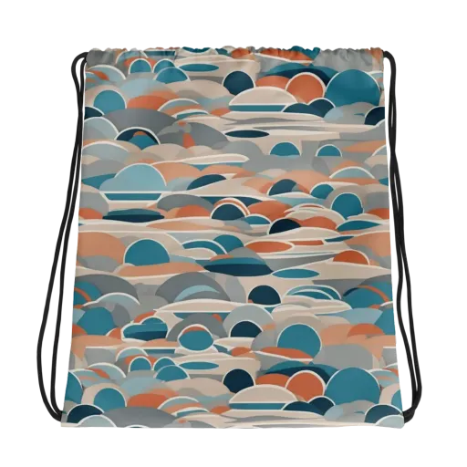 Coastal Circuit on a Drawstring Bag