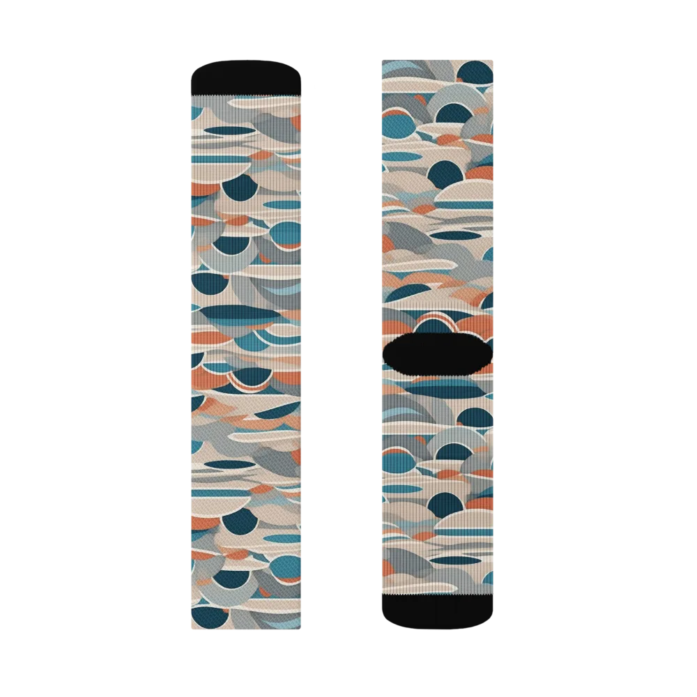 Coastal Circuit on Socks — Left Sock