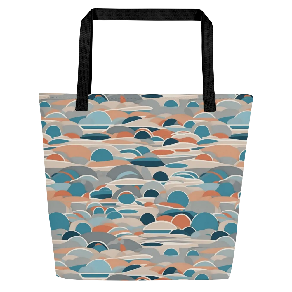 Coastal Circuit on Large Tote Bag W/ Pocket — Front