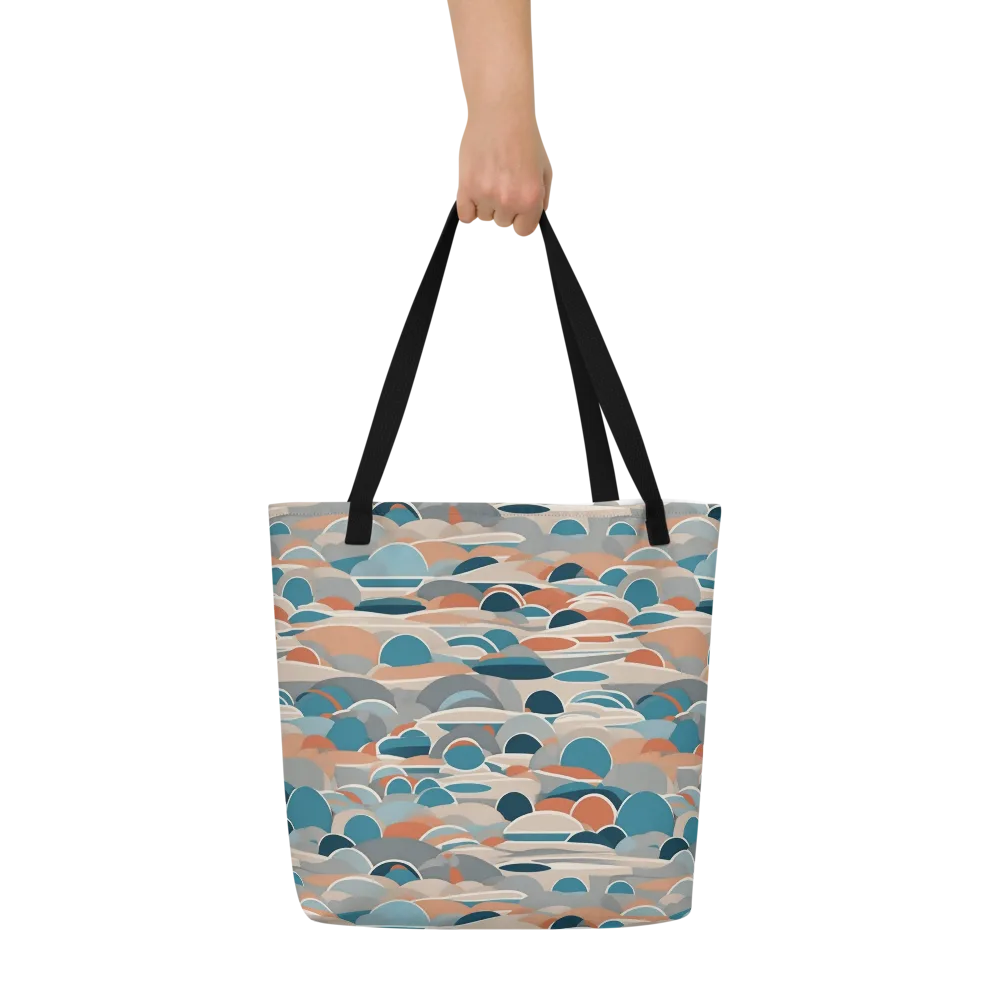Coastal Circuit on Large Tote Bag W/ Pocket — Front