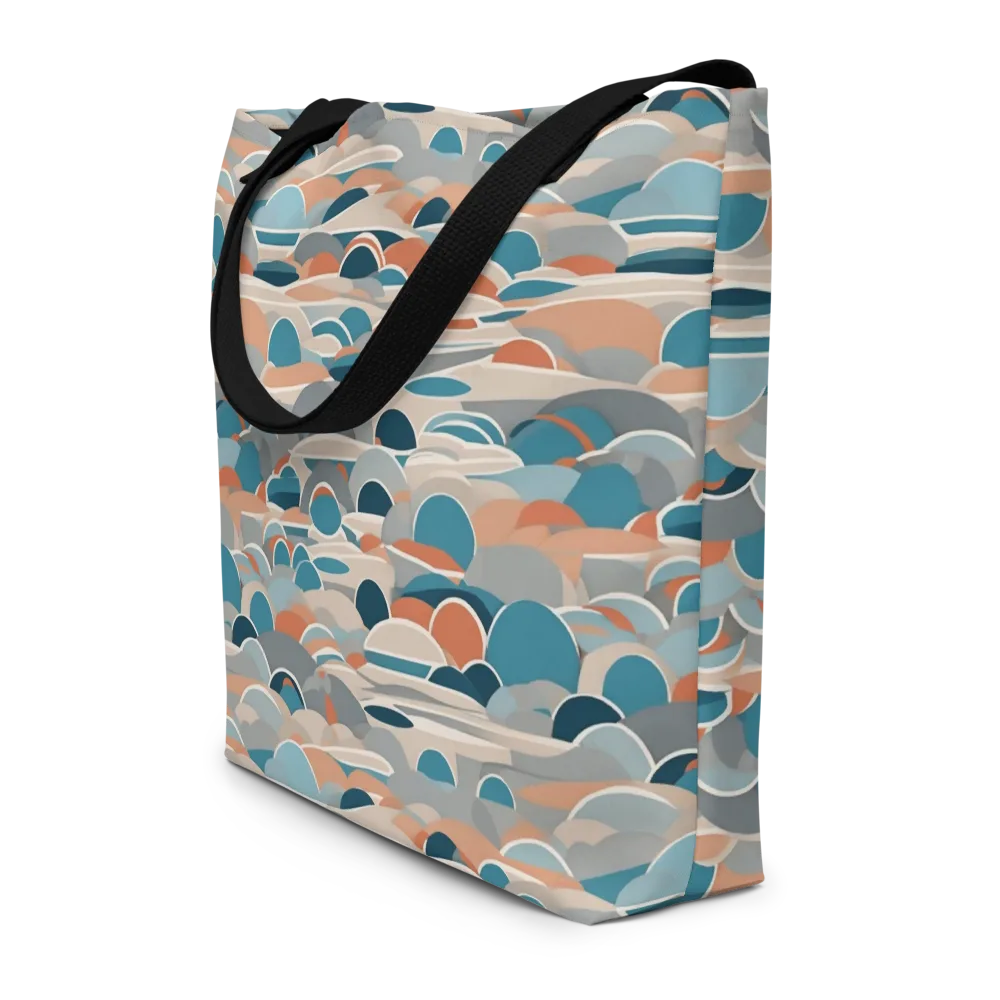 Coastal Circuit on Large Tote Bag W/ Pocket — Front