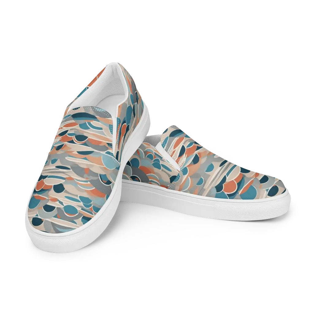 Coastal Circuit on Women's Slip-On Canvas Shoes — Left Front