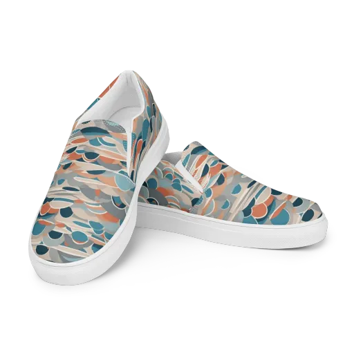 Coastal Circuit on a Women's Slip-On Canvas Shoes
