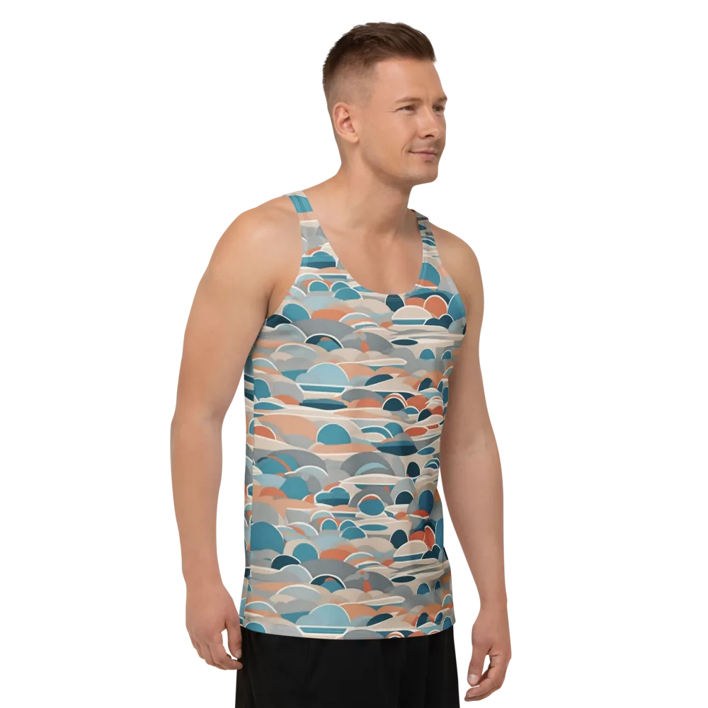 Coastal Circuit on Men's Tank Top — Right Front