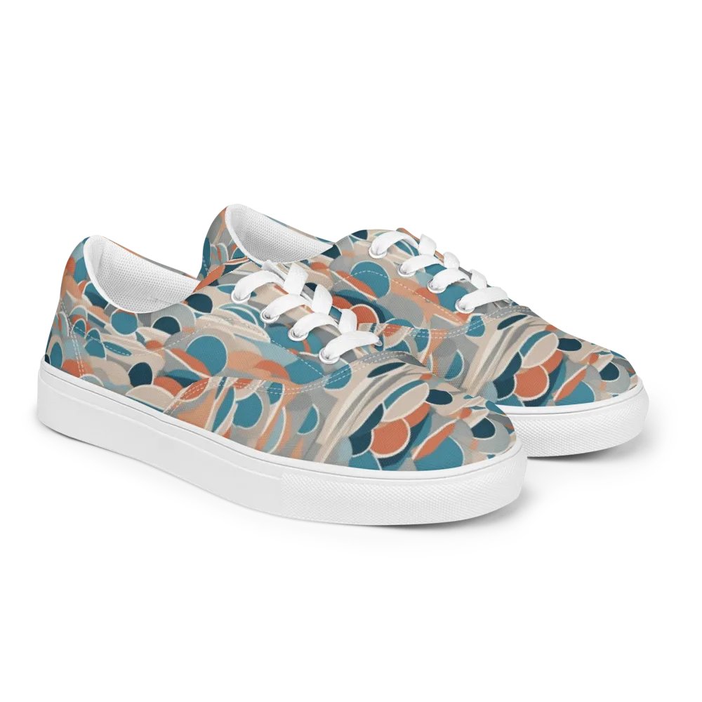 Coastal Circuit on Men's Lace-Up Canvas Shoes — Right Front