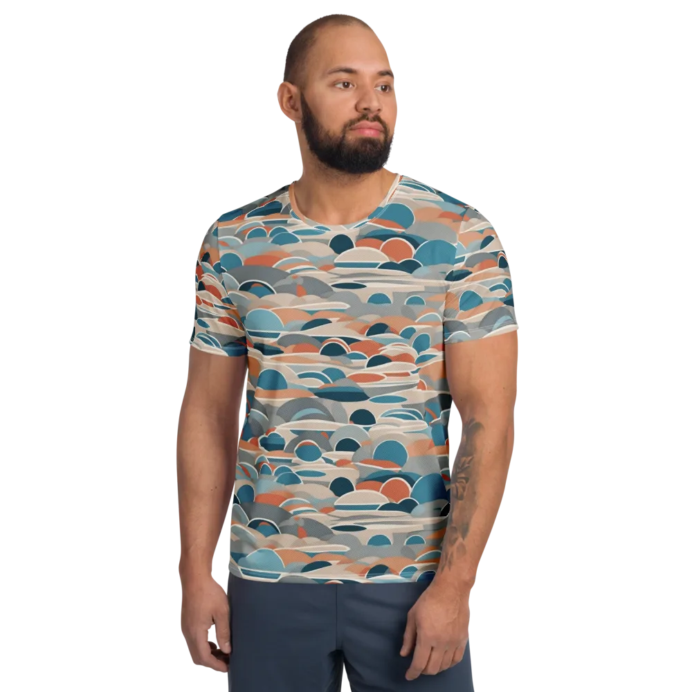 Coastal Circuit on Men's Athletic T-Shirt — Front