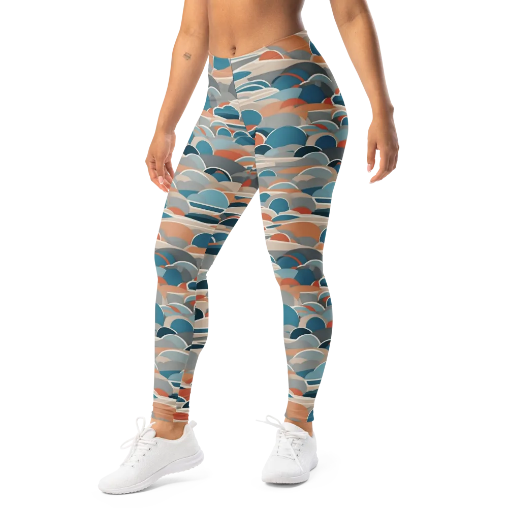 Coastal Circuit on Leggings — Left Front