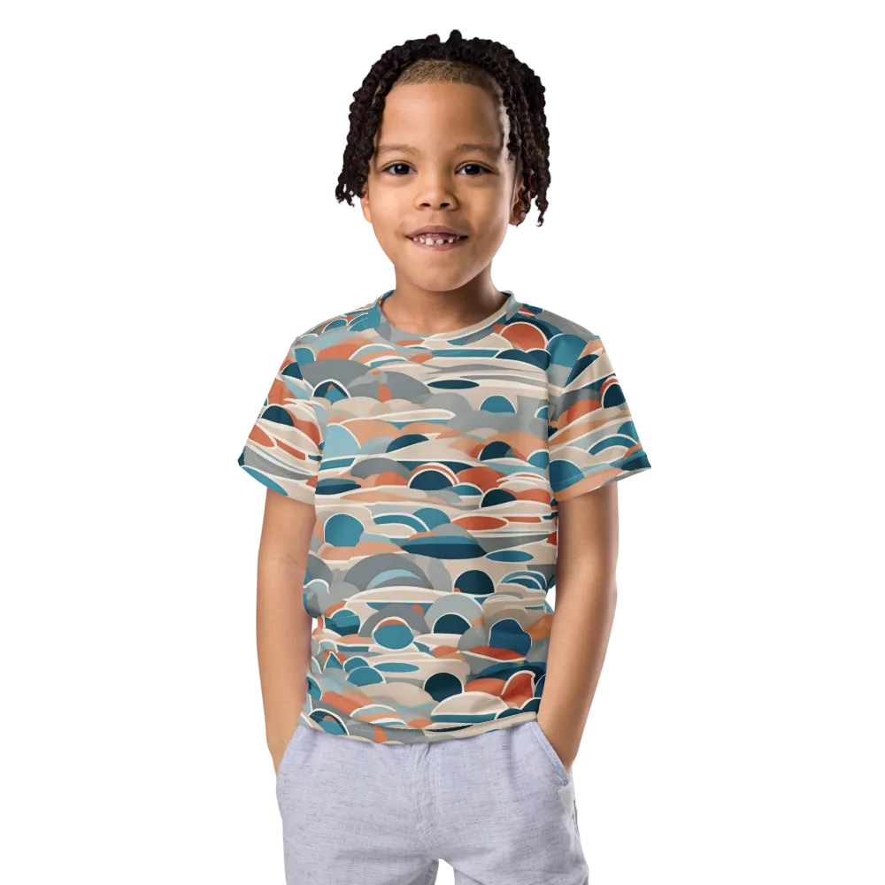 Coastal Circuit on Kids Crew Neck T-Shirt — Front