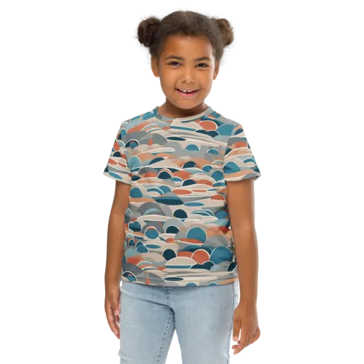 Coastal Circuit on a Kids Crew Neck T-Shirt