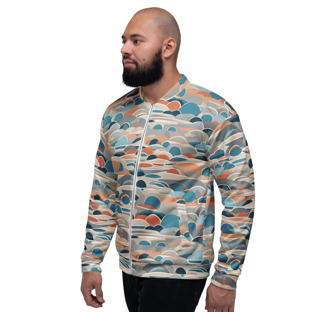 Coastal Circuit on Bomber Jacket — Left