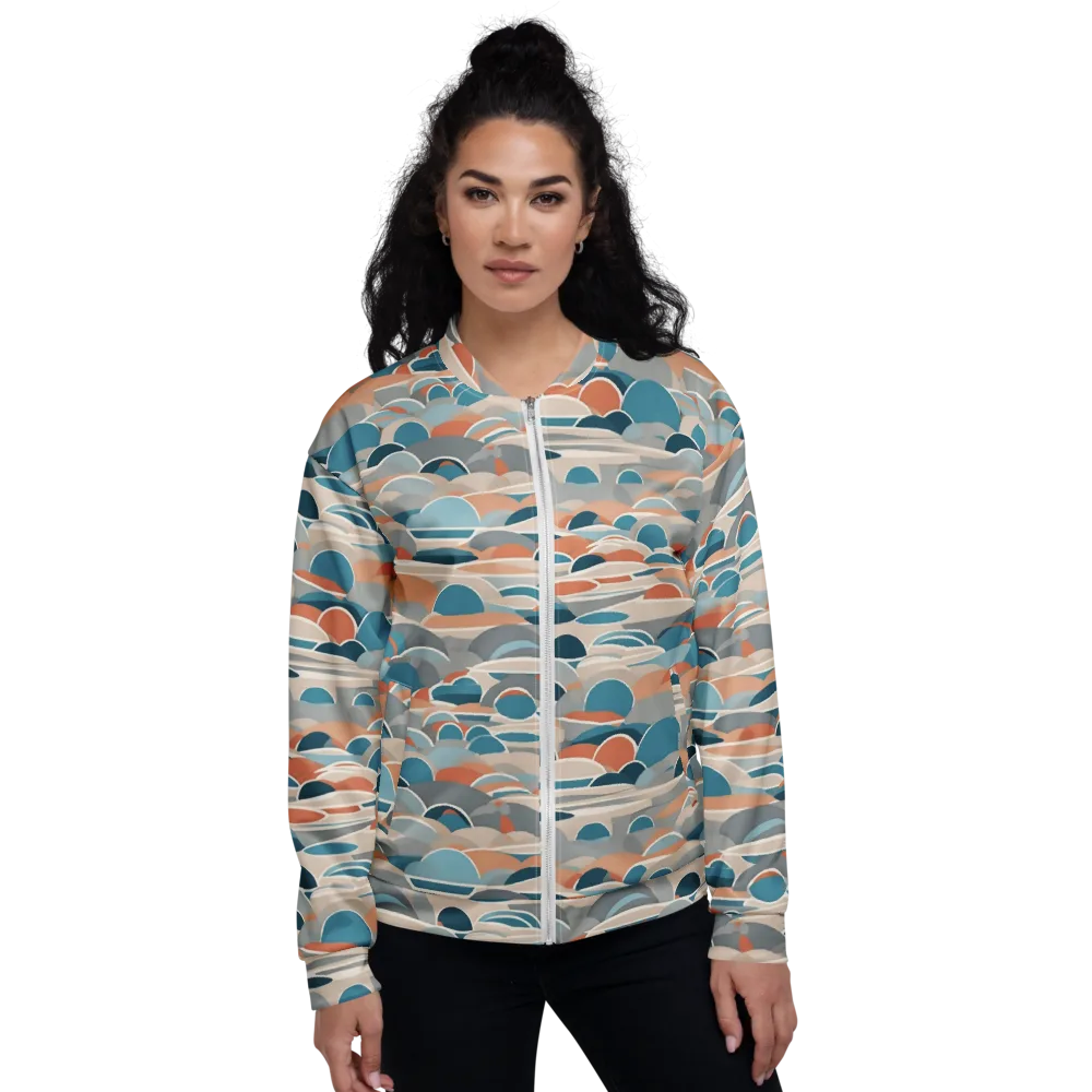Coastal Circuit on Bomber Jacket — Front