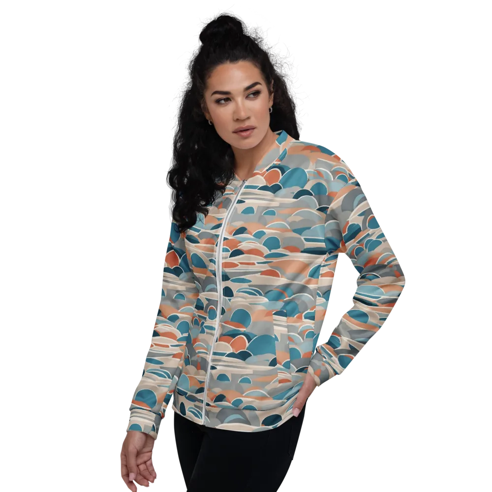 Coastal Circuit on Bomber Jacket — Left