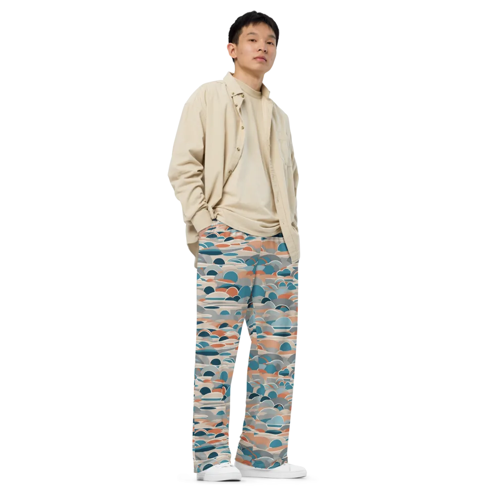 Coastal Circuit on Wide-Leg Pants — Right Front