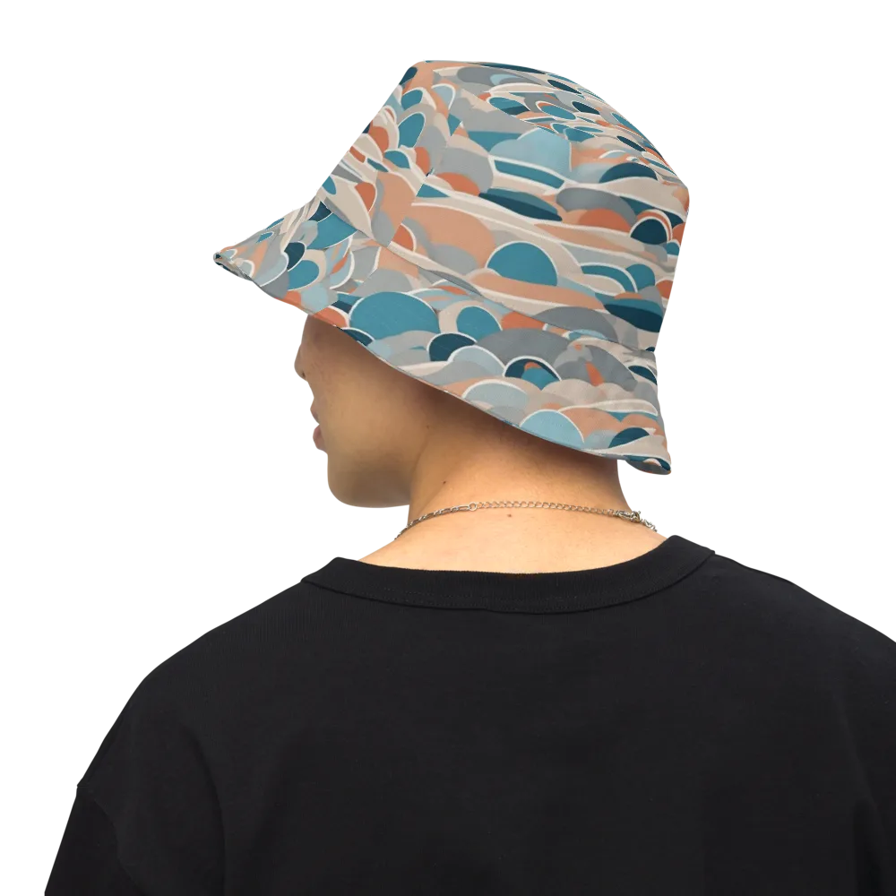 Coastal Circuit on Reversible Bucket Hat — Back Inside