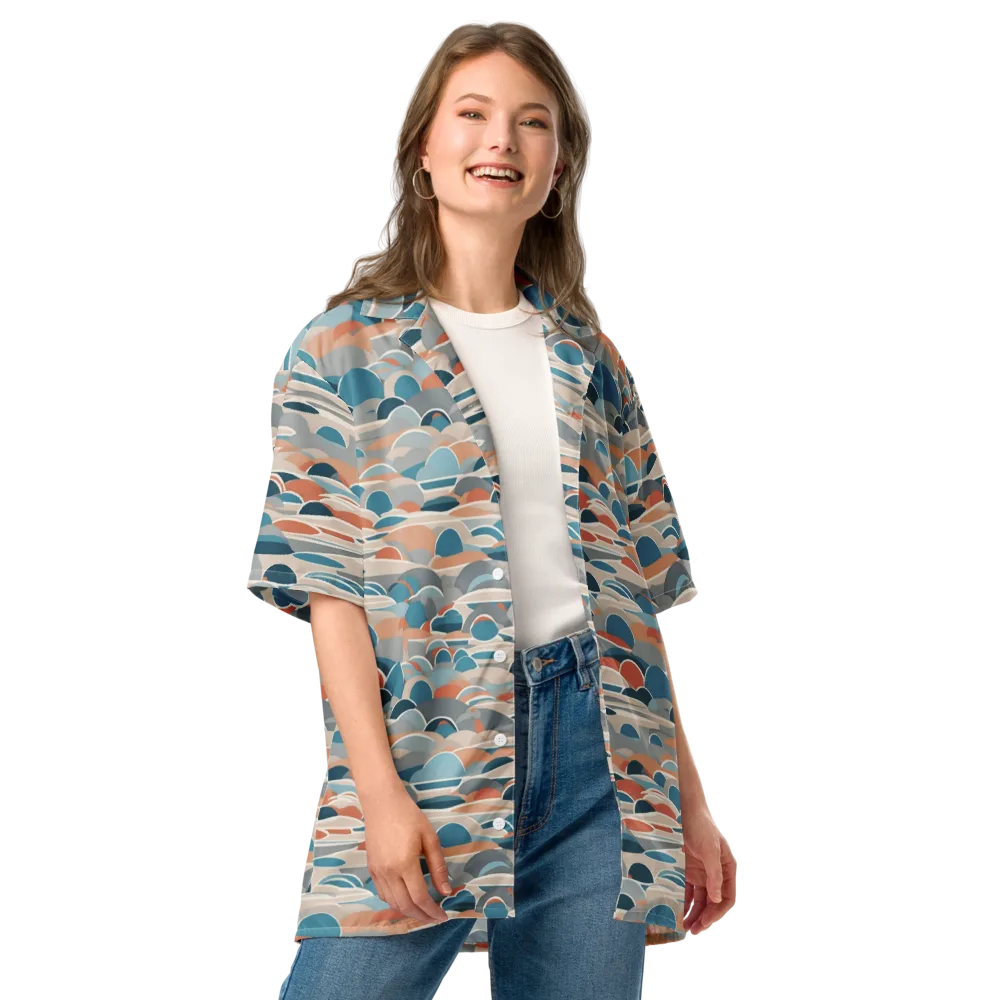 Coastal Circuit on Button Shirt — Front