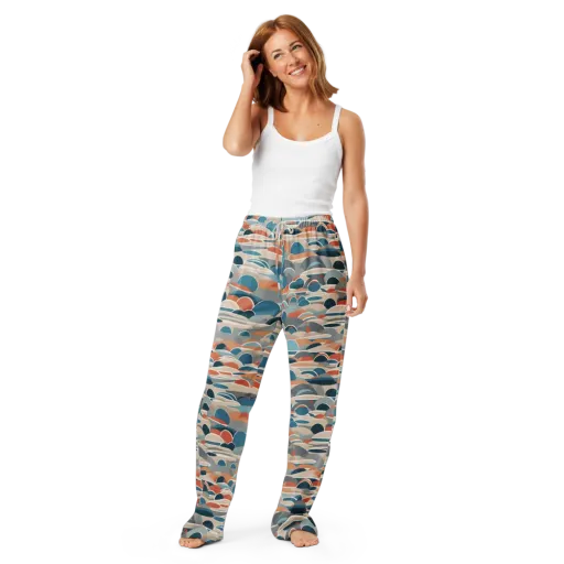 Coastal Circuit on a Women's Pajama Pants
