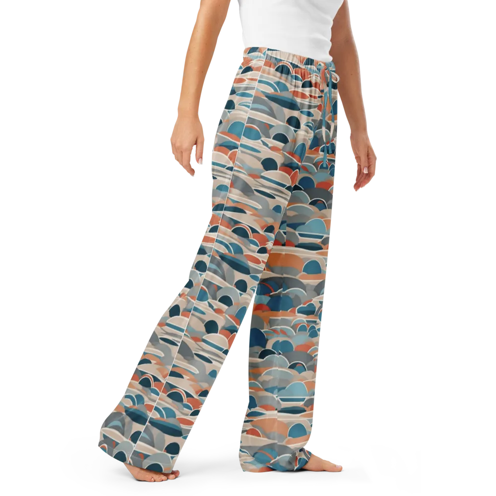Coastal Circuit on Women's Pajama Pants — Right Front
