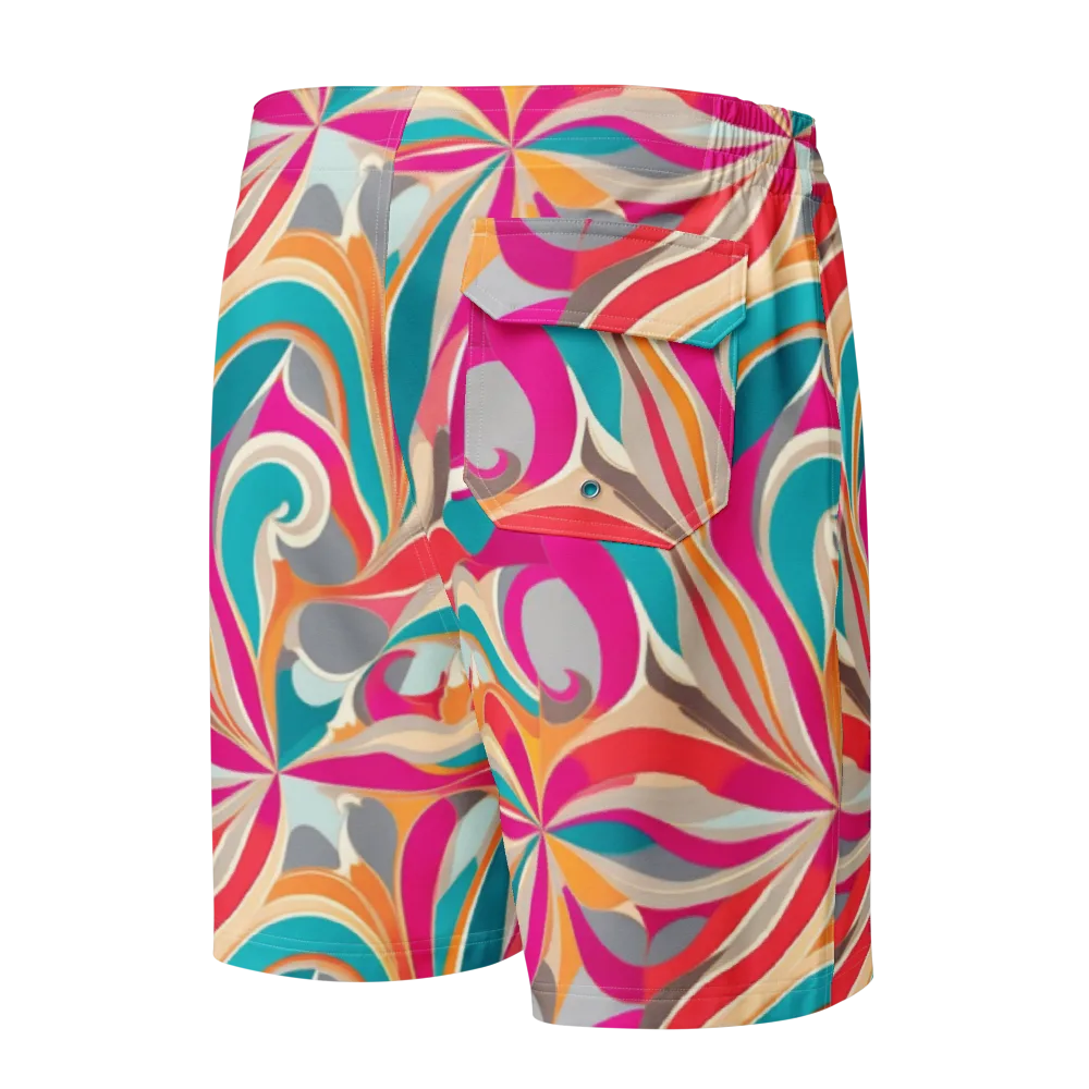 Satin Cyclone on Men's Board Shorts — Back