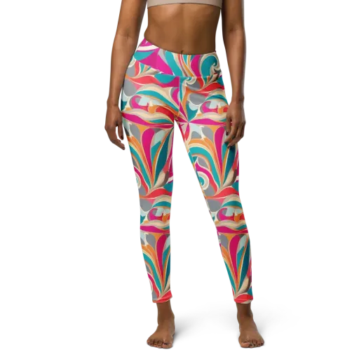 Satin Cyclone on a Yoga Leggings
