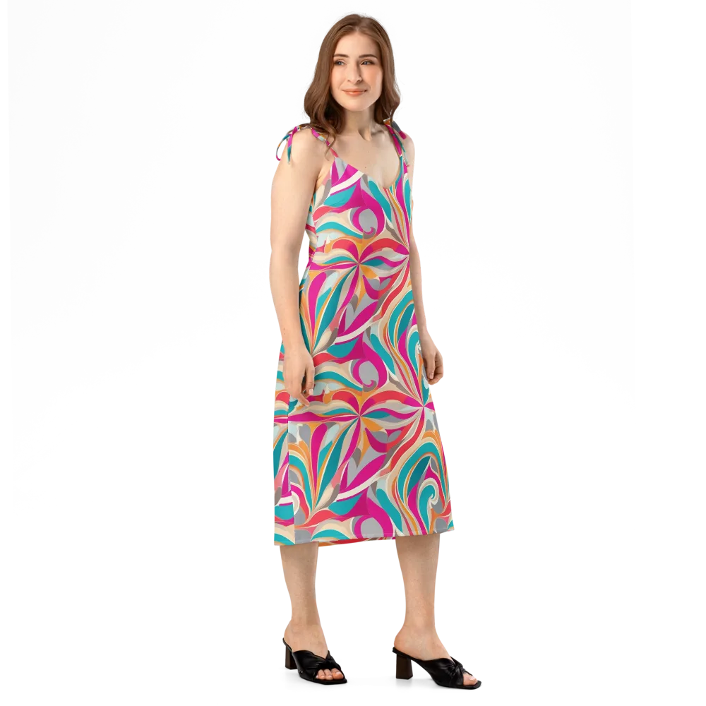 Satin Cyclone on Slip Dress — Right Front
