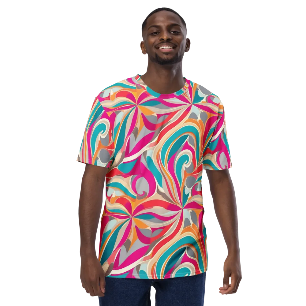 Satin Cyclone on Men's Crew Neck T-Shirt — Front