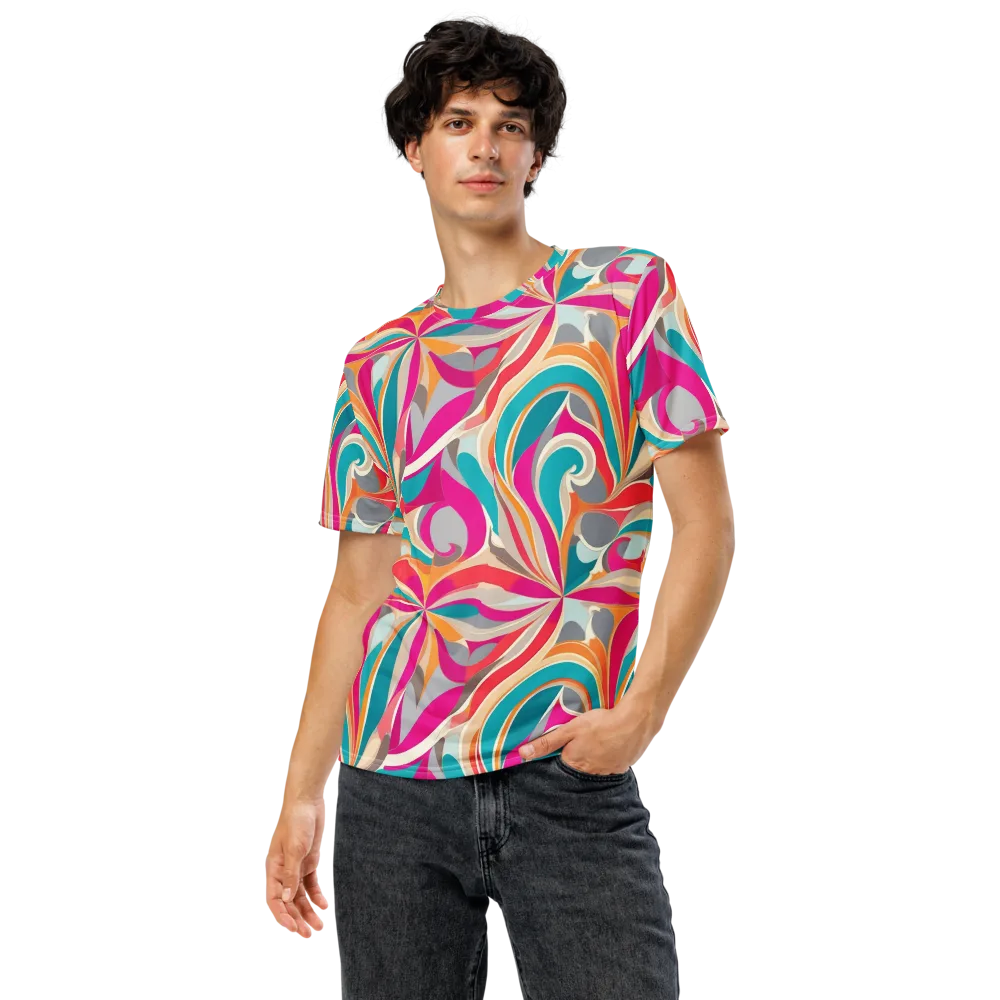 Satin Cyclone on Men's Crew Neck T-Shirt — Front