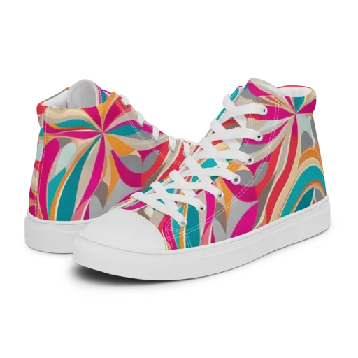 Satin Cyclone on a Men's High Top Canvas Shoes