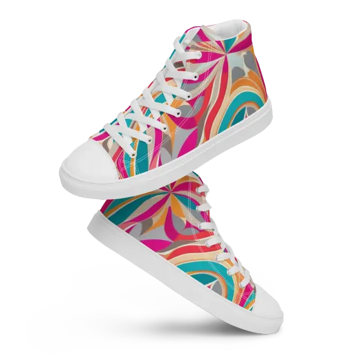 Satin Cyclone on a Women's High Top Canvas Shoes