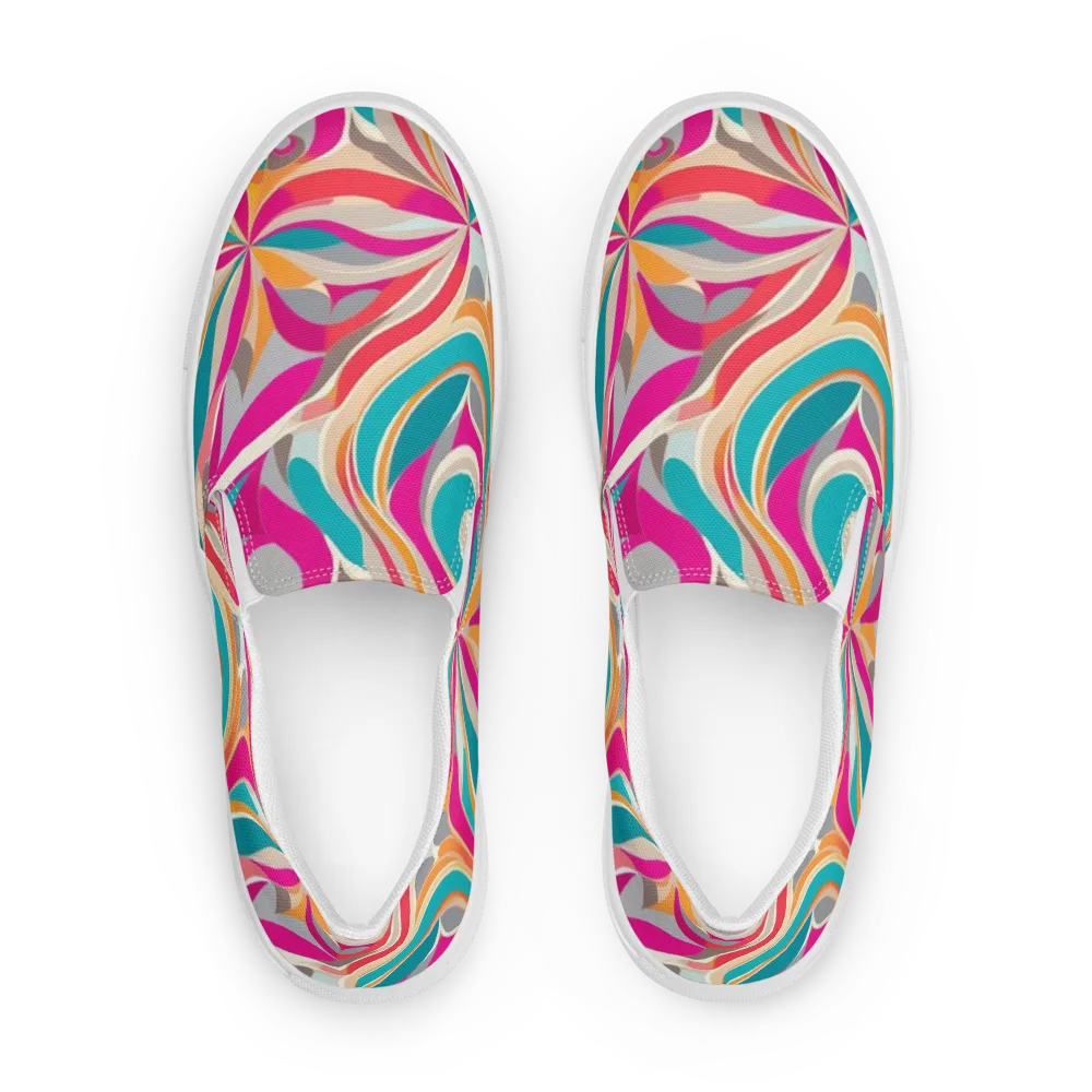 Satin Cyclone on Men's Slip-On Canvas Shoes — Front