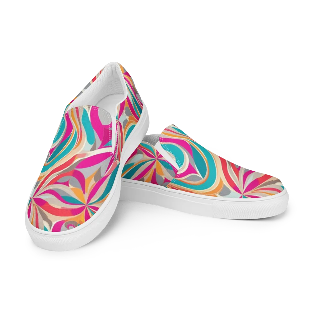 Satin Cyclone on Men's Slip-On Canvas Shoes — Left Front