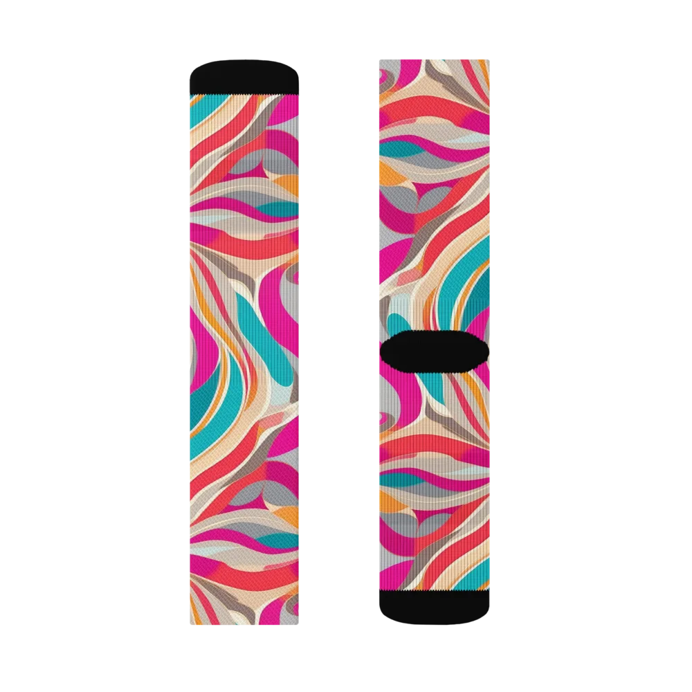 Satin Cyclone on Socks — Right Sock