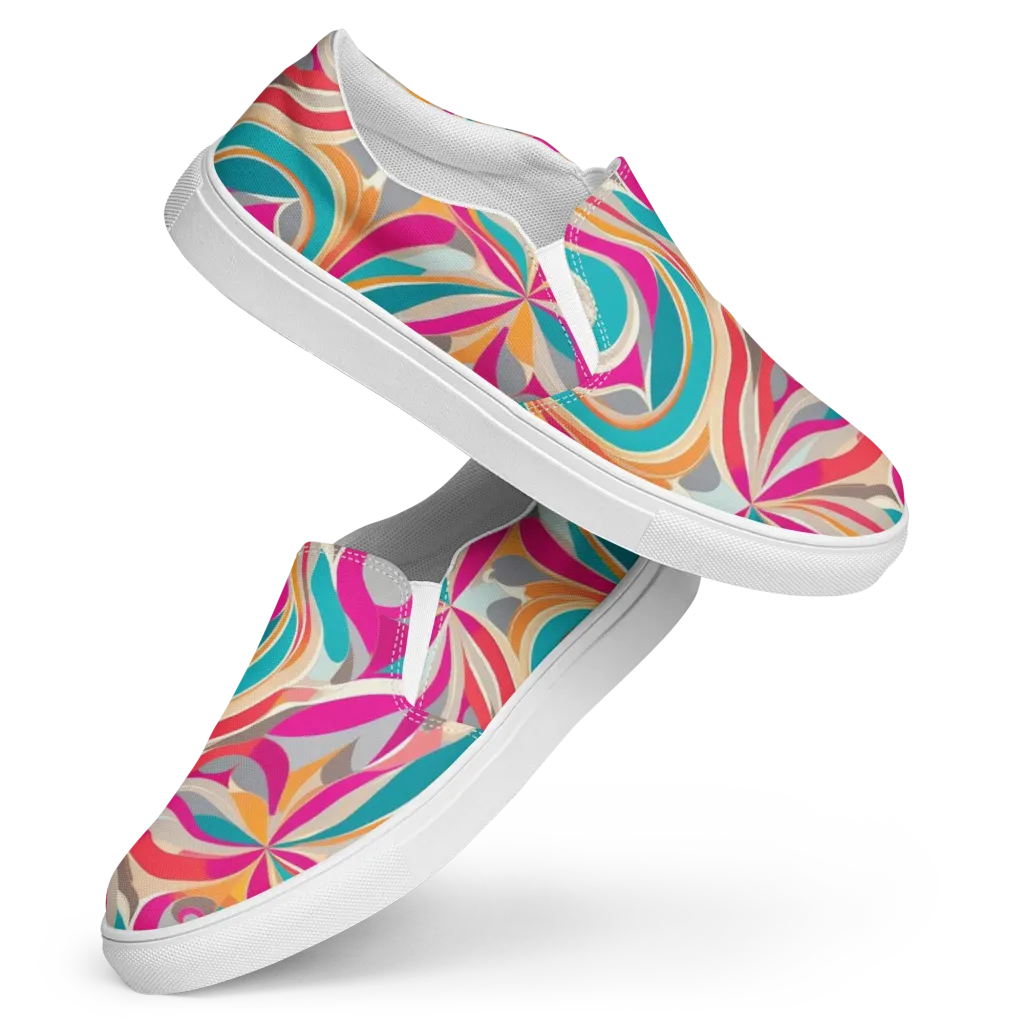 Satin Cyclone on Women's Slip-On Canvas Shoes — Front