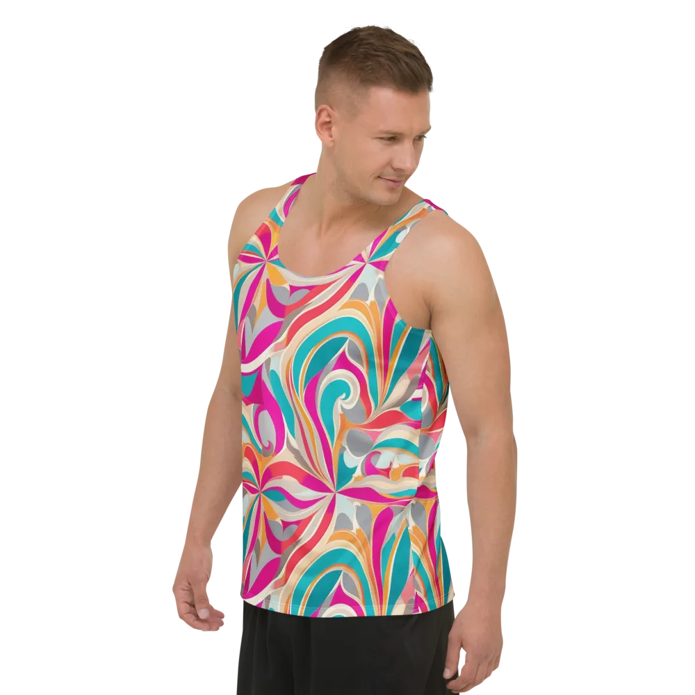 Satin Cyclone on Men's Tank Top — Left Front