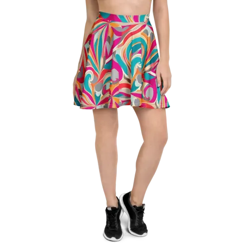 Satin Cyclone on a Skater Skirt