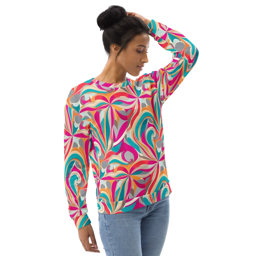Satin Cyclone on Sweatshirt — Right Front