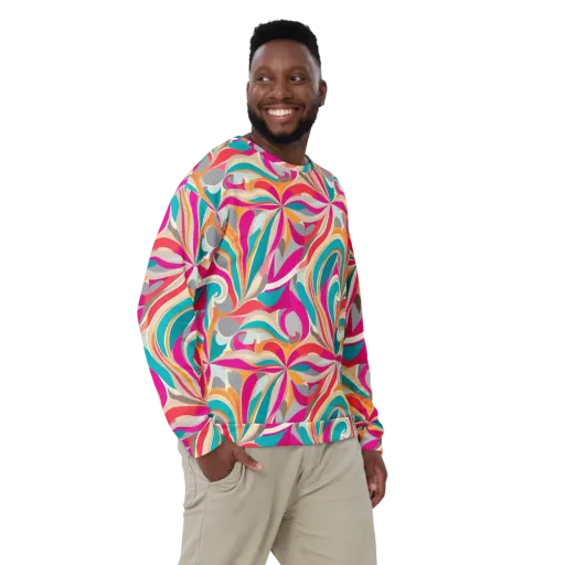 Satin Cyclone on a Sweatshirt