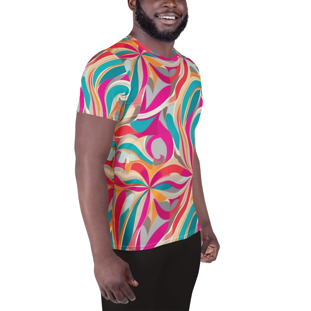 Satin Cyclone on Men's Athletic T-Shirt — Right