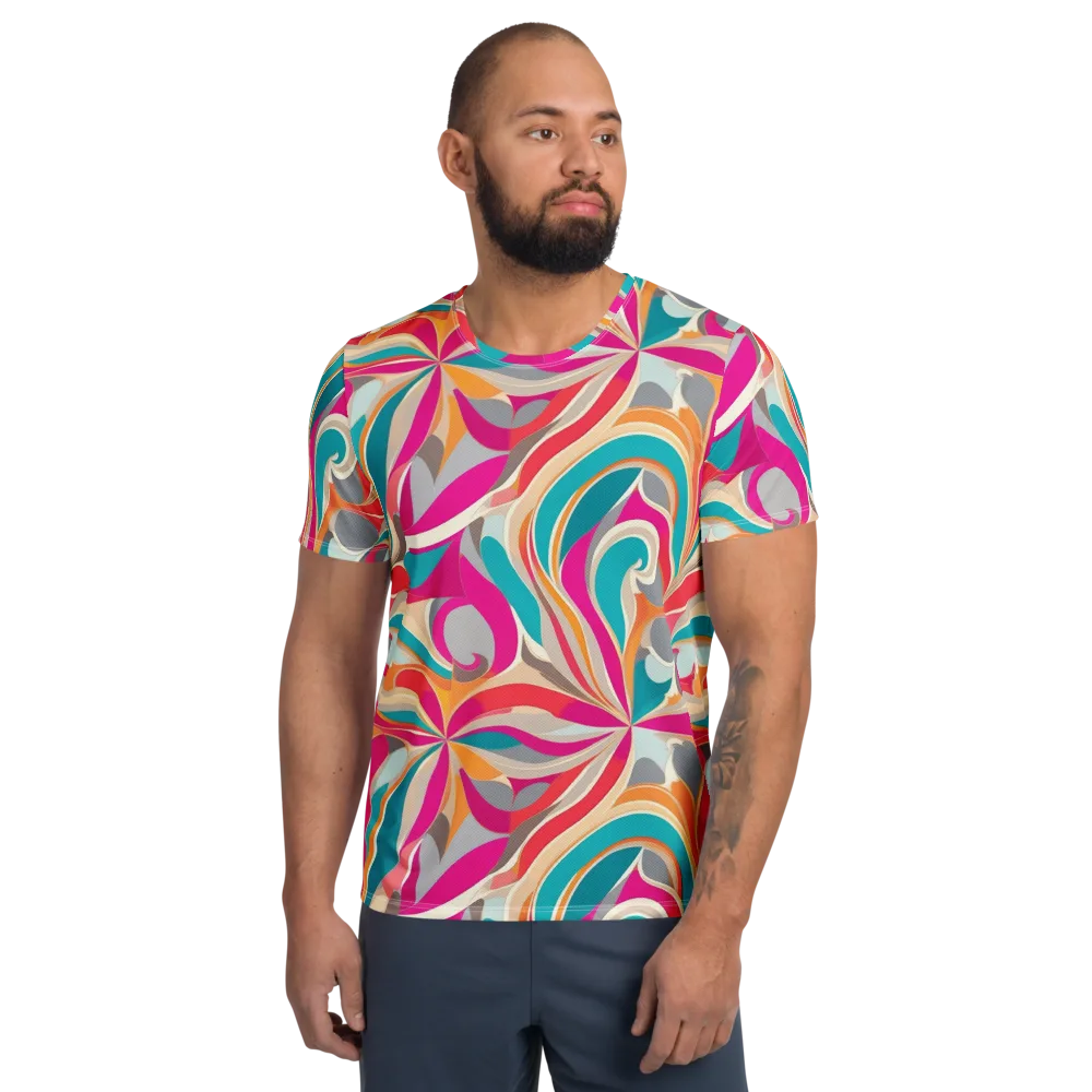 Satin Cyclone on Men's Athletic T-Shirt — Front
