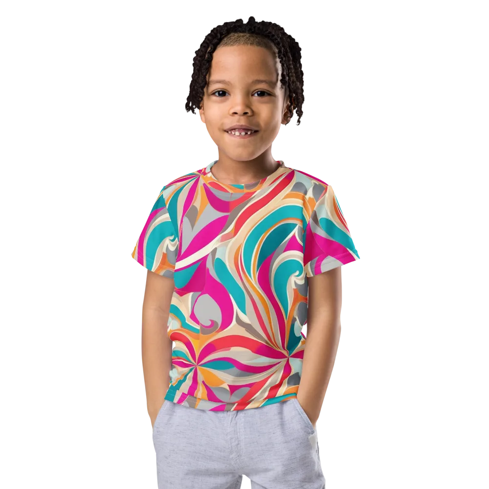 Satin Cyclone on Kids Crew Neck T-Shirt — Front