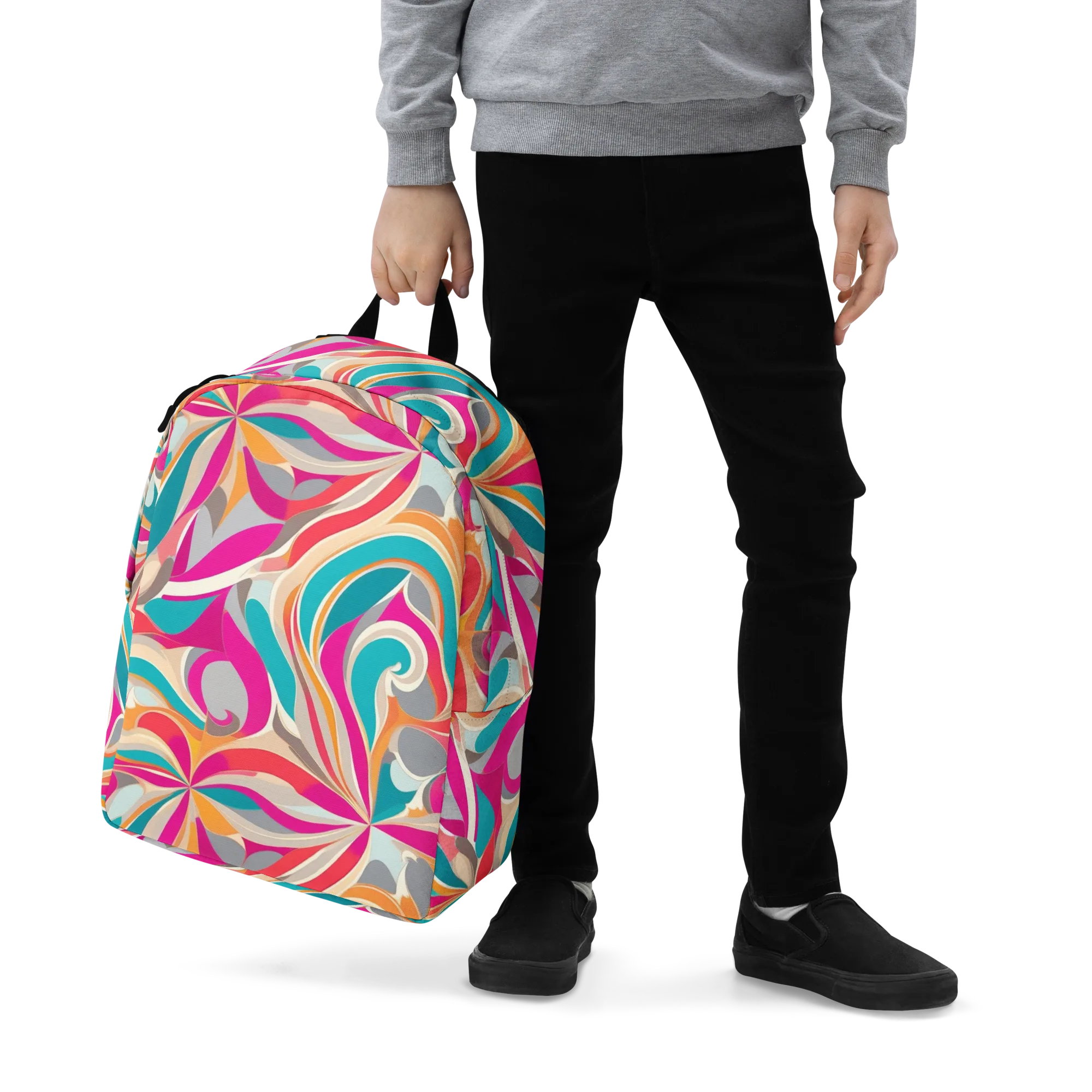 Satin Cyclone on Minimalist Backpack — Zoomed-in