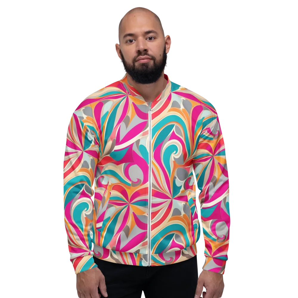 Satin Cyclone on Bomber Jacket — Front