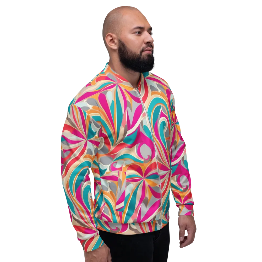 Satin Cyclone on Bomber Jacket — Right